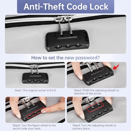 Aviation-Approved Grey Travel Backpack with Anti-Theft Features