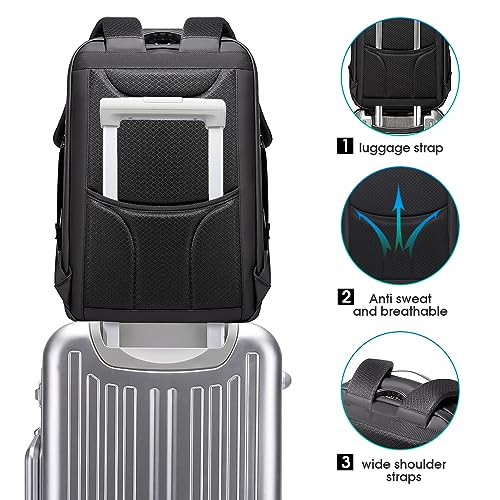 BANGE Aviation Tech Backpack, 17.3 Inch Notebook, Black