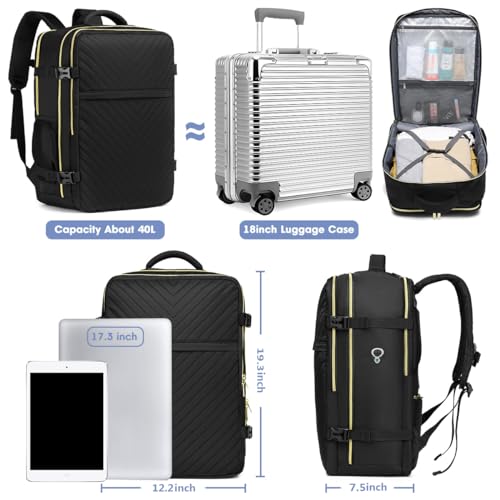 Flight-Approved Waterproof Carry-On Backpack for 17" Laptops