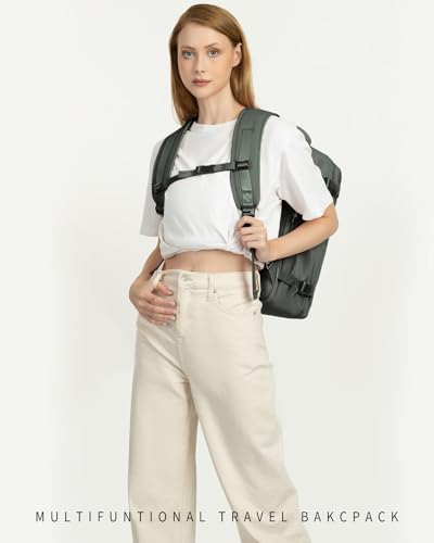 Aviation-Ready 35L Anti-theft Travel Backpack, Green