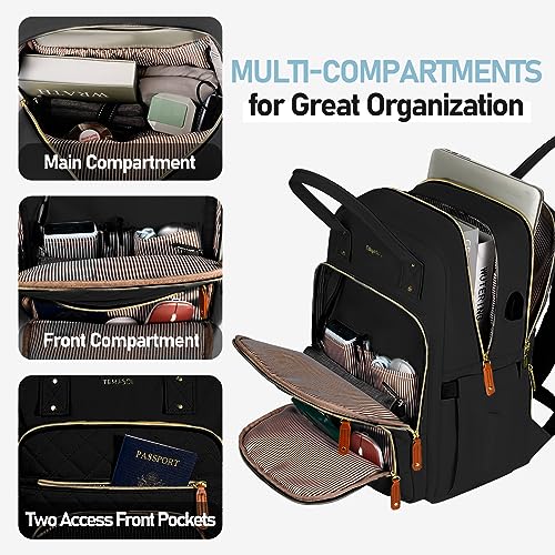 Aviation-themed 15.6" Laptop Backpack with USB Port