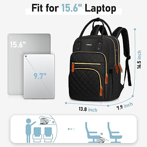 Aviation-themed 15.6" Laptop Backpack with USB Port