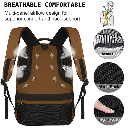 Slim Aviation Laptop Backpack: USB Charging, Water Resistant