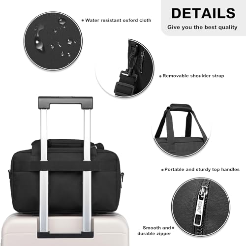 Aviation Cabin Bag: Compact Travel Duffel - Black