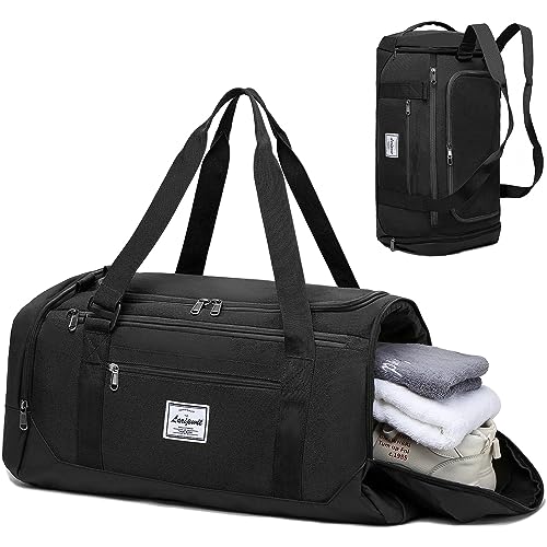 Laripwit 40L Gym Duffel Bag with Shoe Compartment