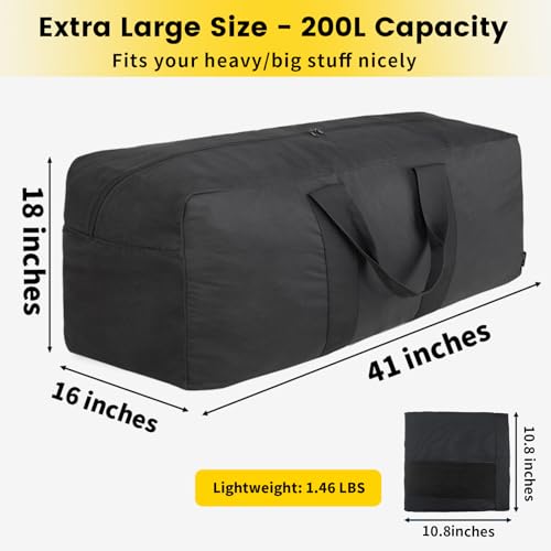 Large Gear Duffle Bag for Aviation - Black