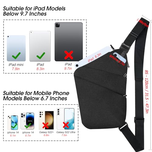 BROADREAM Flex Bag: Anti-Theft Crossbody for Aviators