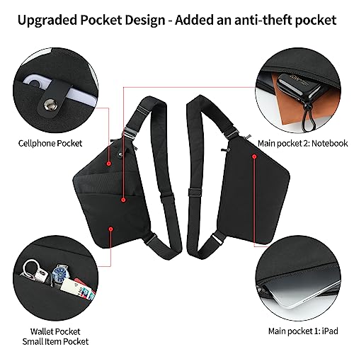 BROADREAM Flex Bag: Anti-Theft Crossbody for Aviators