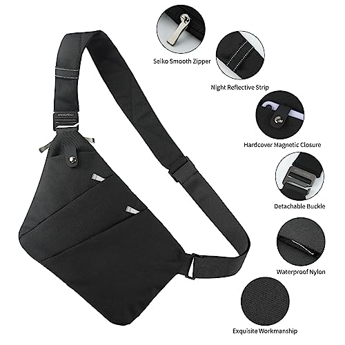 BROADREAM Flex Bag: Anti-Theft Crossbody for Aviators