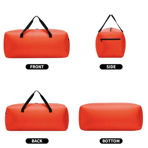 30" / 75L Foldable Duffel Bag - Orange