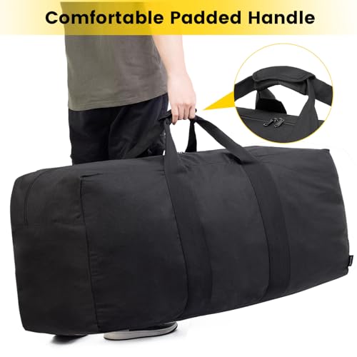 Large Gear Duffle Bag for Aviation - Black
