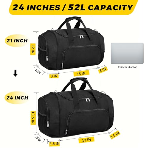 Vorspack 24" Aviation Duffle Bag - Lightweight Black