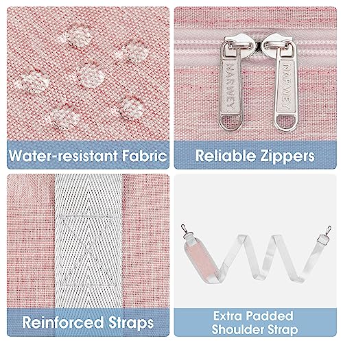 Pink Foldable Travel Duffel Bag, Airlines Approved, 40L