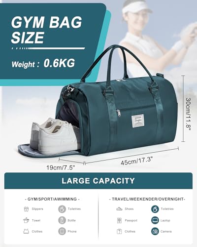 Aviation Travel Duffel Bag with Shoe Compartment