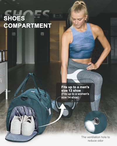 Aviation Travel Duffel Bag with Shoe Compartment