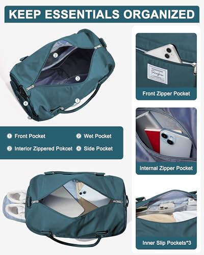 Aviation Travel Duffel Bag with Shoe Compartment