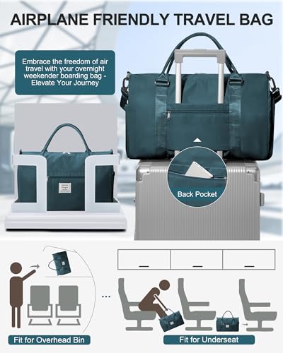 Aviation Travel Duffel Bag with Shoe Compartment