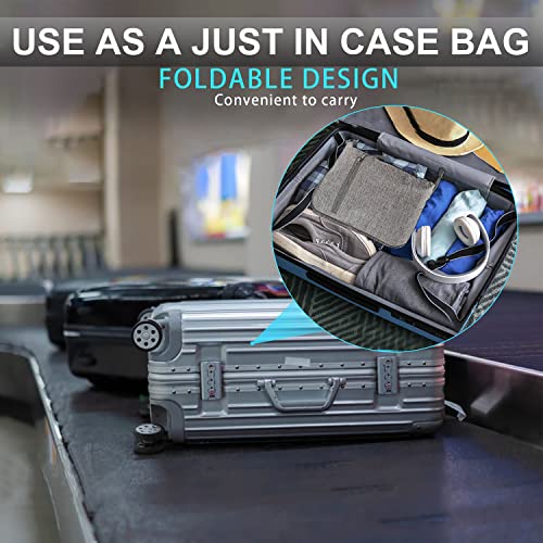 Aviation-Grade Travel Duffle Bag - 65L Capacity, Shoe Compartment (Gray)