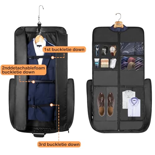 Aviation Leather Travel Suit Bag for Business Trips