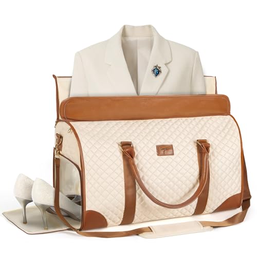 Convertible Weekender Bag for Women in Beige