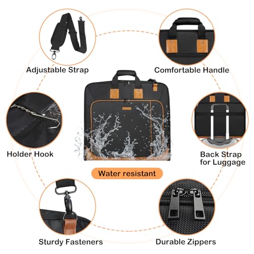 Aviation Leather Travel Suit Bag for Business Trips