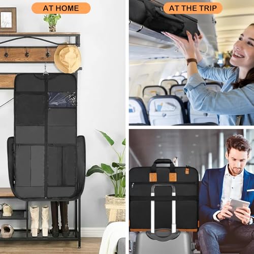 Aviation Leather Travel Suit Bag for Business Trips