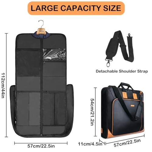 Aviation Leather Travel Suit Bag for Business Trips