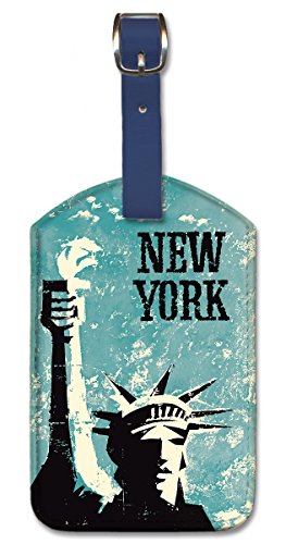 Pacifica Island Art Leatherette New York Luggage Tag