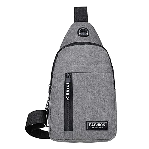 Sentmoon Gray Aviation Sling Bag, Crossbody Daypack