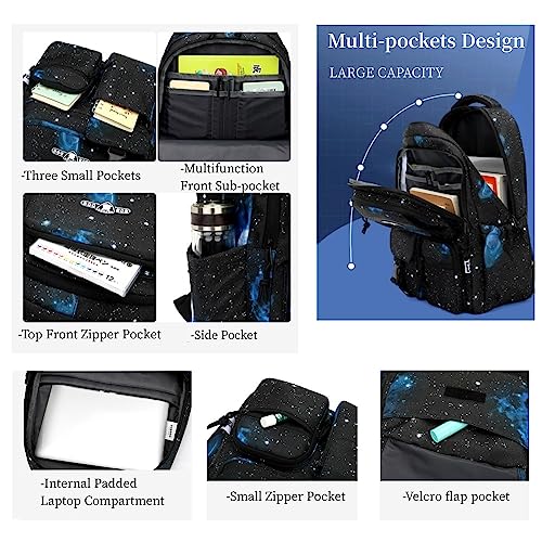 MITOWERMI Galaxy Rolling Backpack: Boys/Girls Trolley Bookbag