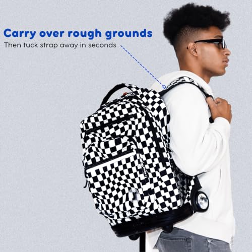 J World Sundance Rolling backpack, Tribal design