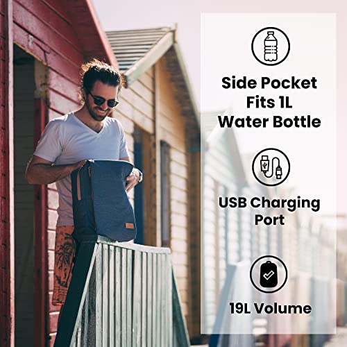 Nordace Siena USB Charging Laptop Backpack - Blue