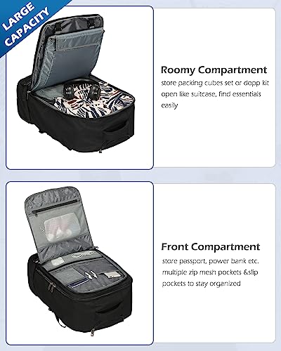 Aviation Approved Rolling Laptop Backpack for Women/Men