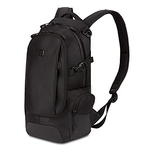 SwissGear 3598 Black Ballistic Narrow Daypack, 18