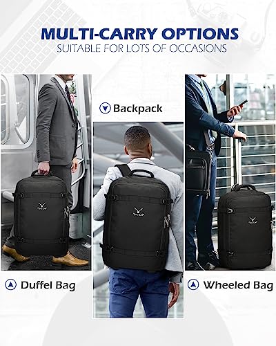 Aviation Approved Rolling Laptop Backpack for Women/Men