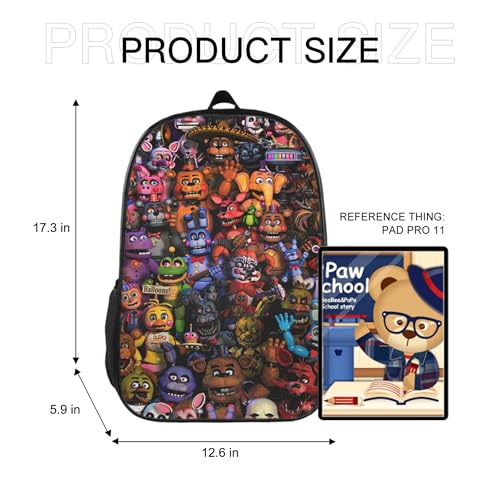 Cartoon 3D Printing Backpack for Travel & Hiking