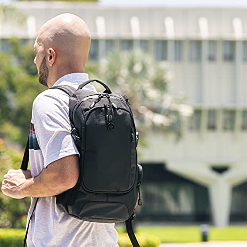 SwissGear 3598 Black Ballistic Narrow Daypack, 18