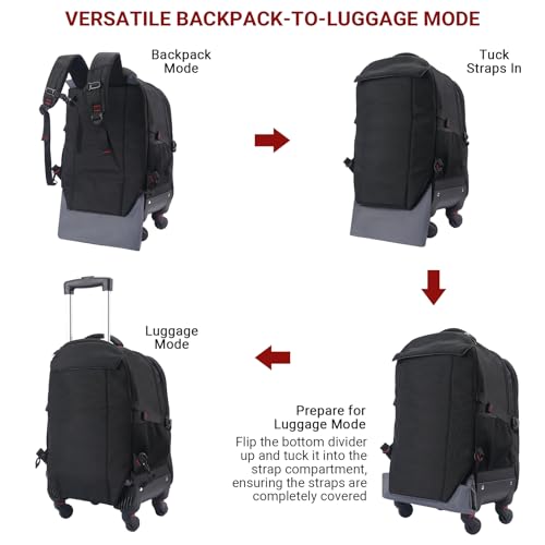 24" Aviator Rolling Backpack - Extra Large 65L