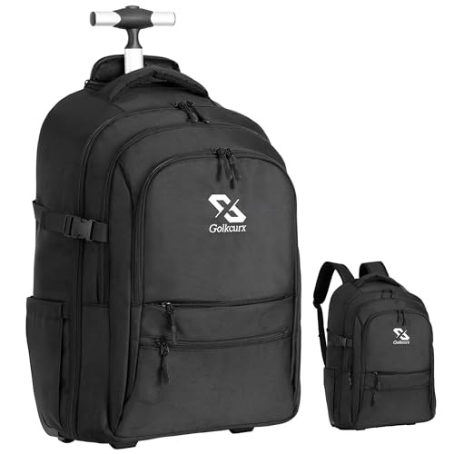 Golkcrux Rolling Backpack for Aviation Enthusiasts