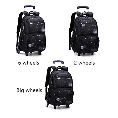 Elementary Galaxy Rolling Backpack for Kids in Aviation