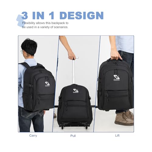 Golkcrux Rolling Backpack for Aviation Enthusiasts