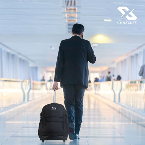Golkcrux Rolling Backpack for Aviation Enthusiasts