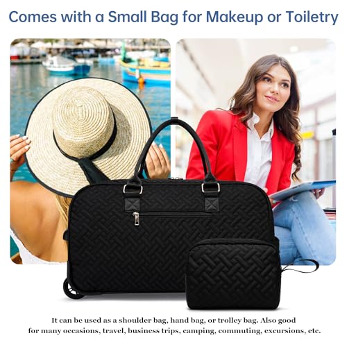 Women's Rolling Travel Duffle - Black Navigator