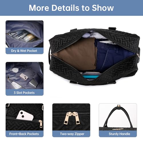 Women's Rolling Travel Duffle - Black Navigator