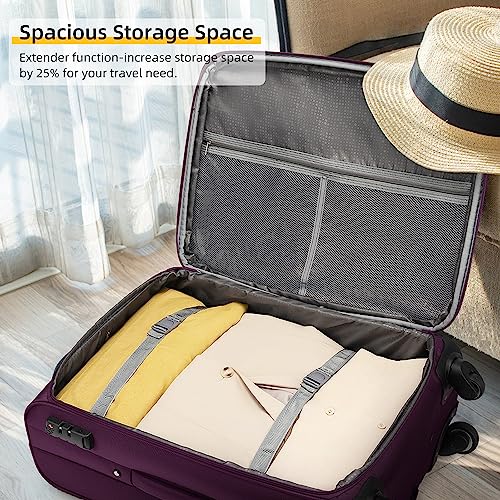 Softside Luggage Sets with Duffel Bag, Spinner Wheels