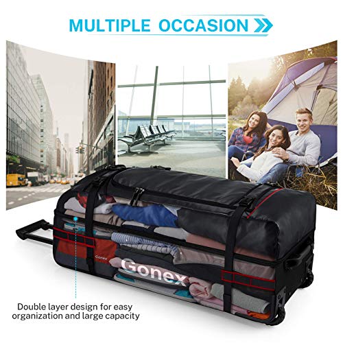 Gonex Large Rolling Duffle Bag with Wheels