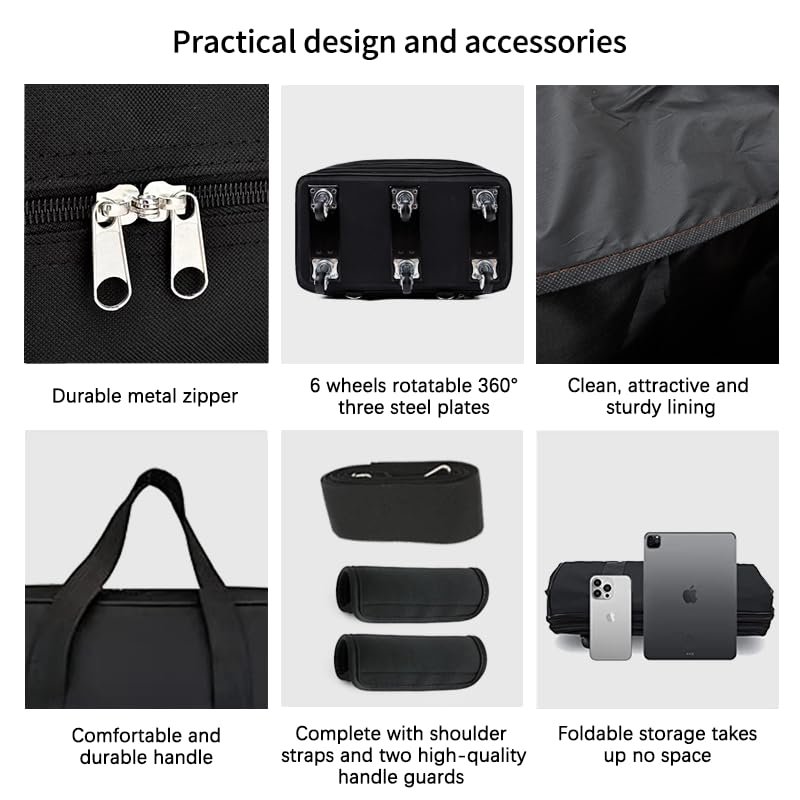 Aviation-friendly Expandable Rolling Travel Bag (Black)