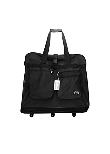 Black 40" Rolling Duffel Bag for Aviation