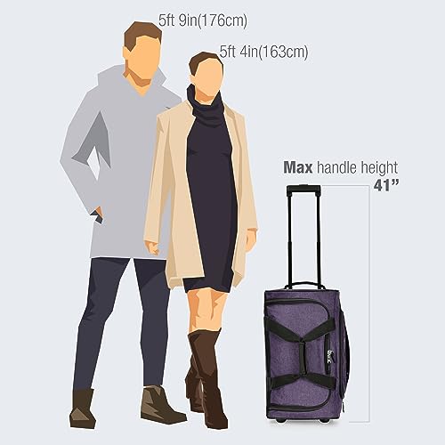 Pacific Gear Wheeled Duffel with Telescoping Handle