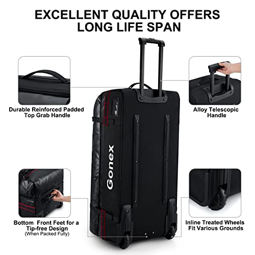 Gonex Large Rolling Duffle Bag with Wheels